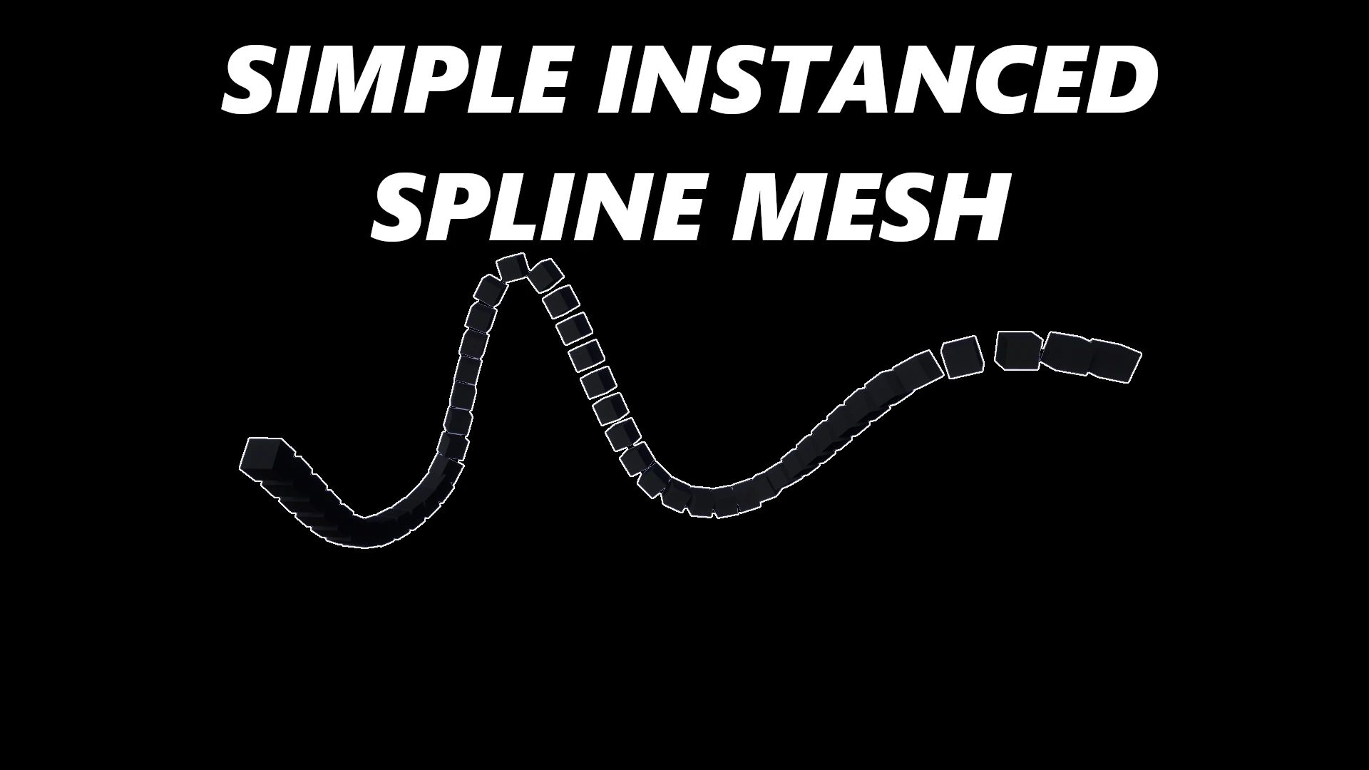 UE4虚幻5.1 Simple Instanced Spline Mesh 简单实例线样条插件 - 图0