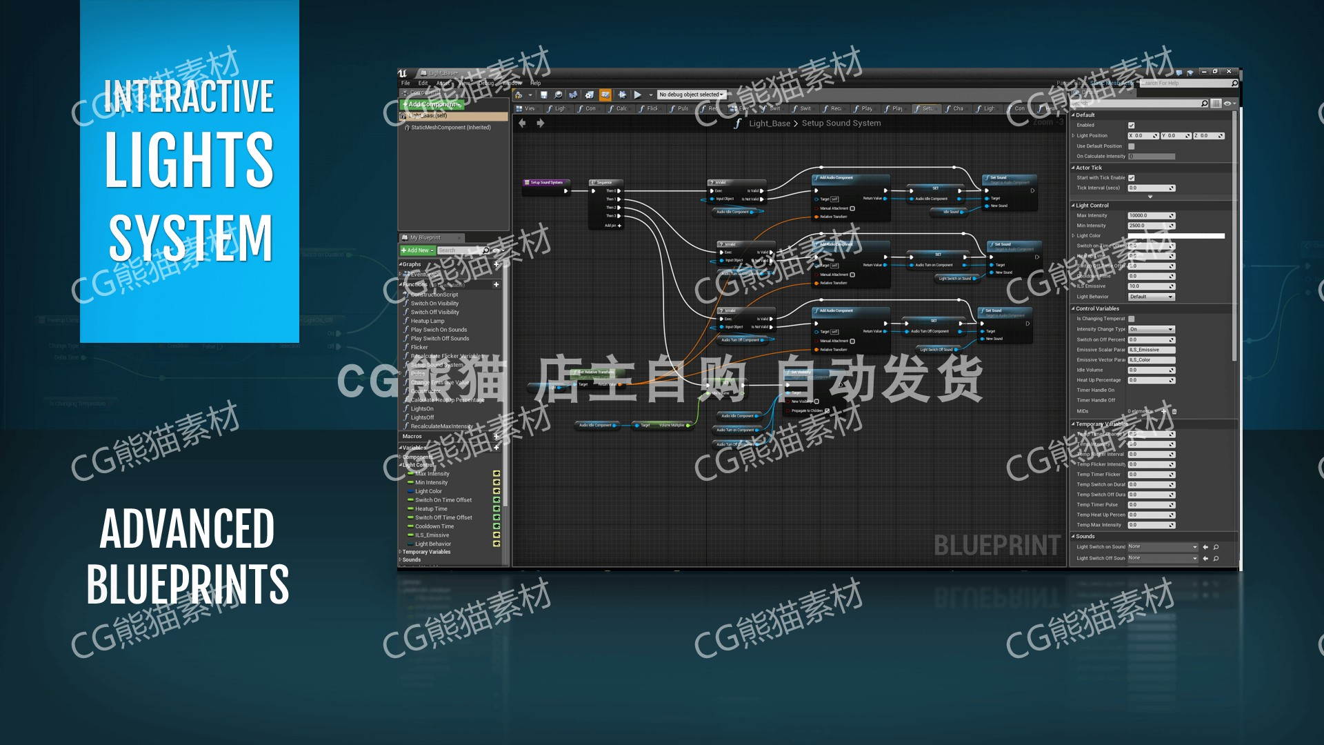 UE4虚幻5 Interactive Lights System 交互灯光系统蓝图 - 图0