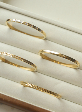 冷淡风金色新中式手镯女气质复古