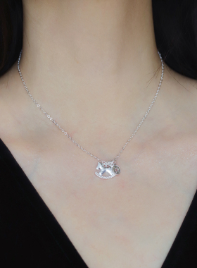 马上有钱小马项链高级感轻奢小众国潮新中式项链摇摇木马锁骨链女