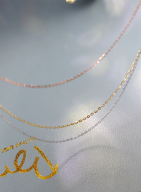 秋季简约气质纯银基础无吊坠项链