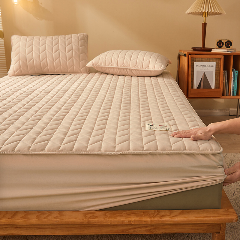 冬季加厚床笠1.8米床防滑床垫套床罩床褥子保护套-图0