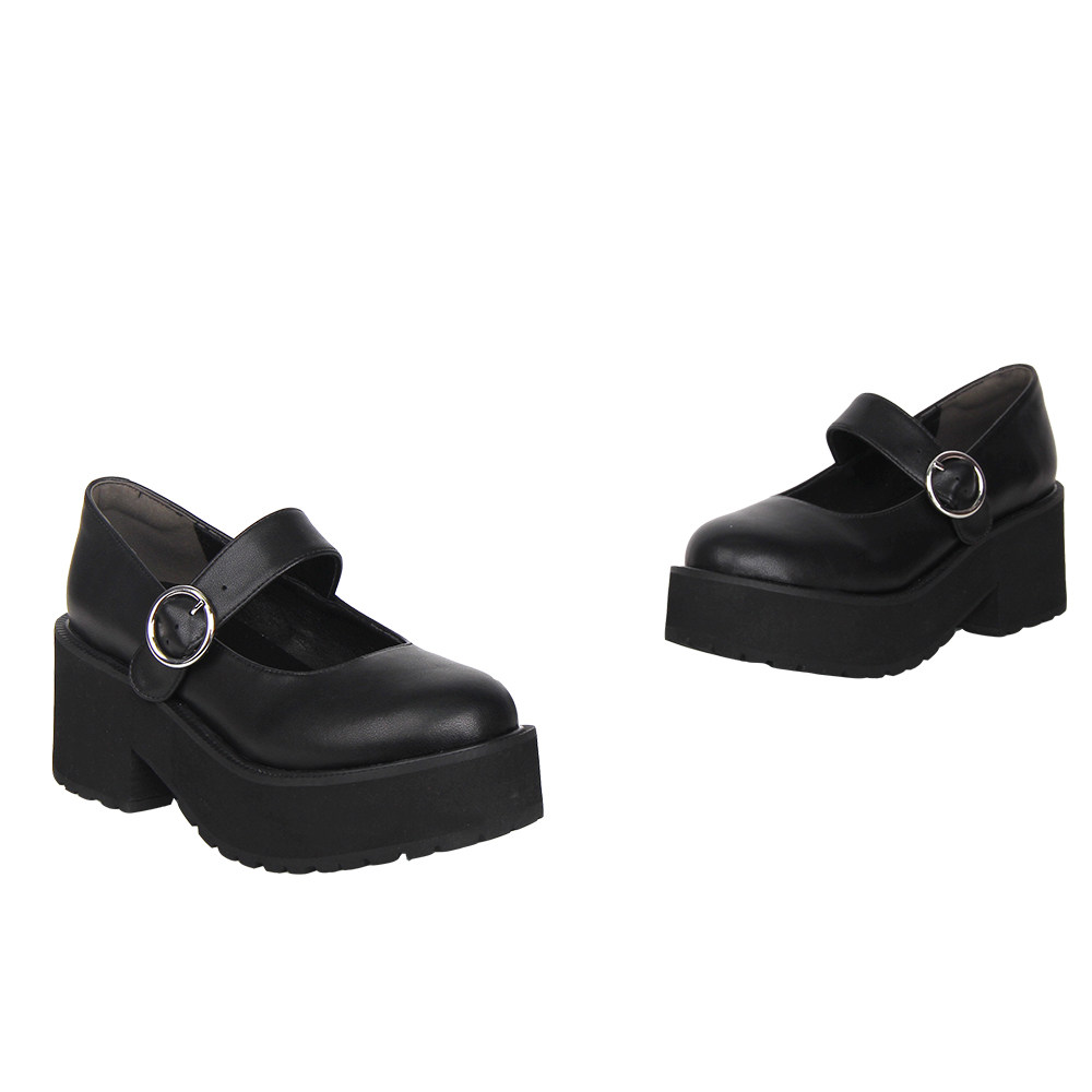 普普家 2025新品 Lolita鞋圆头 松糕底高跟公主洋装茶会鞋C194,淘宝优惠券,粉丝福利购,淘宝优惠卷