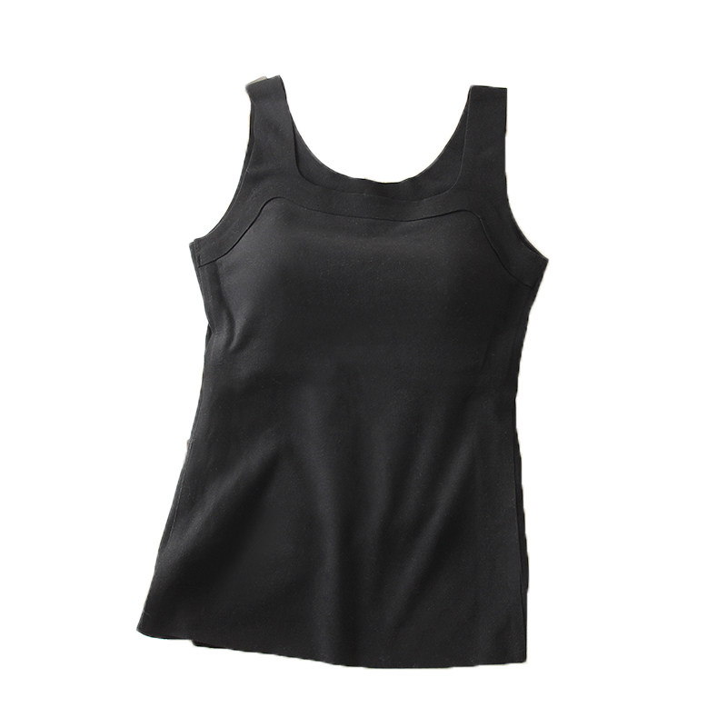 2025冬季新品 弹力带胸垫免穿吊带方领可外穿 女无痕保暖打底背心,淘宝优惠券,粉丝福利购,淘宝优惠卷