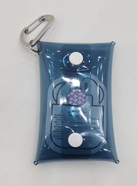 日系兔子PVC半透明按扣式小物收纳包可爱钥匙包多用途化妆包挂包