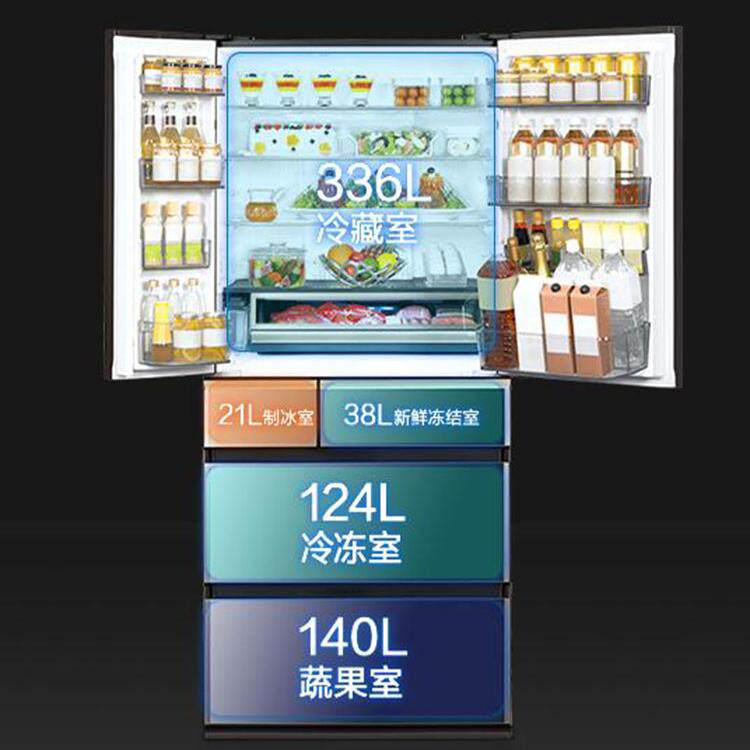 PANASONIC NR-F673WX-X5/607HX/658-S5松下进口镜面家用多门冰箱 - 图1