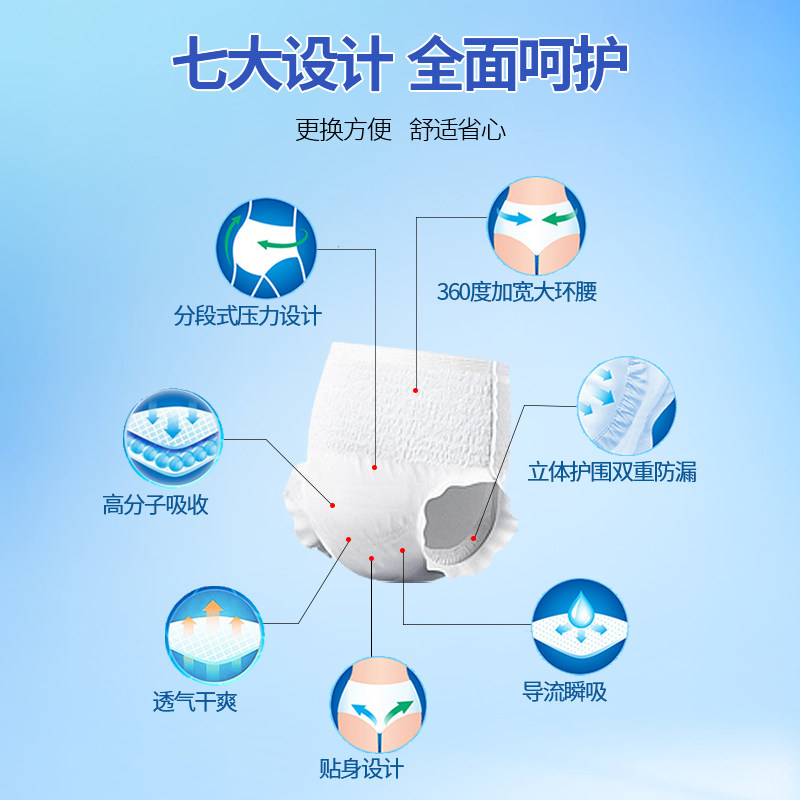 康益博士成人拉拉裤M-L大号老年人内裤型纸尿裤尿不湿20片护理垫,淘宝优惠券,粉丝福利购,淘宝优惠卷