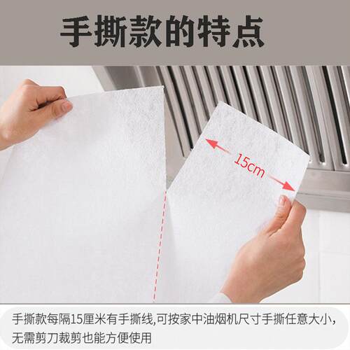 日式抽油烟机过滤网吸油纸防油贴纸膜防火家用防油罩厨房吸油烟纸 - 图1