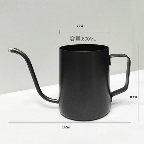 手冲咖啡壶长嘴细口不锈钢冲泡壶家用滴滤式配套器具古铜色600cc - 图2