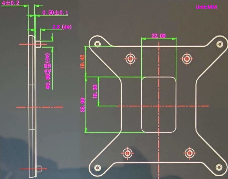 全新12代 13代 1700 17XX金属背板主板CPU插槽一体金属钢底板防弯-图2