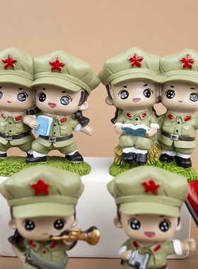 OTHER退役军人纪念品送战友创意桌面小摆件生日送当兵树脂礼品