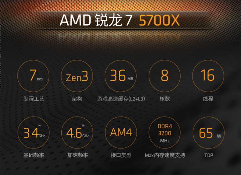 AMD4500 5500GT 5600 5600GT 5700G 5700X3D CPU盒装散片5000 - 图1