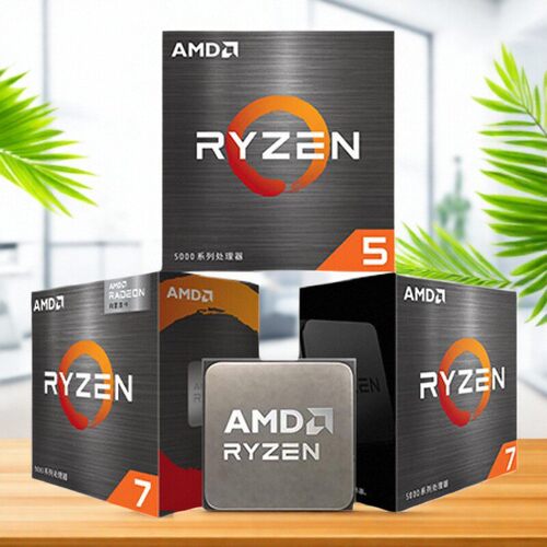 AMD锐龙R5 5500 5600X 5600GT 5700G 5700X全新处理器CPU盒装散片 - 图0