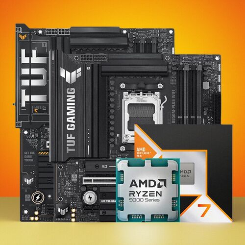 AMD锐龙7 9800X3D/7800X3D/9700X华硕B850M重炮手X870主板CPU套装 - 图0