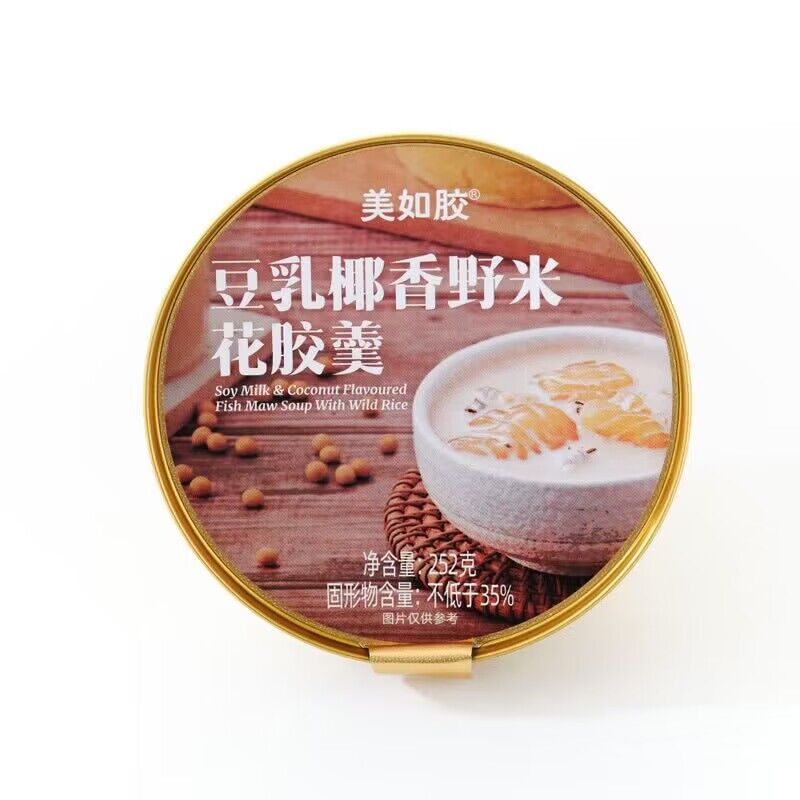 山姆会员店美如胶 豆乳椰香野米花胶羹 252g*6新食尚甜品超市代购 - 图2