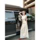 Sun Yaqiao ພາກໃຕ້ຂອງຝຣັ່ງເສດ Manor Summer Korean Lace V-neck Sleeveless Top and Skirt suit two-pieces