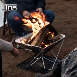 TNR Outdoor Folding Forging Campaign Camping Большая живая ширина печи