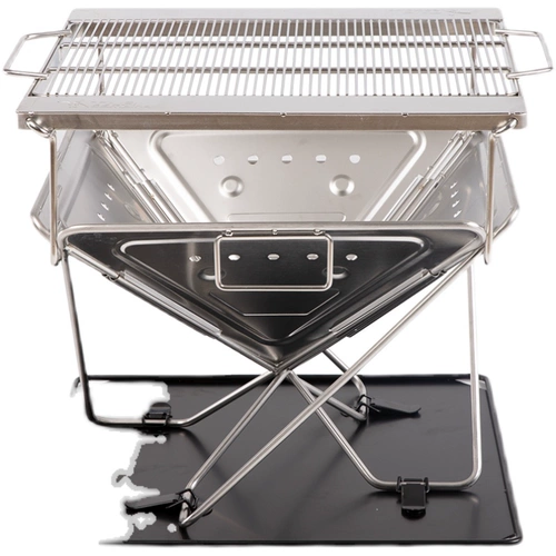 TNR Outdoor Folding Forging Campaign Camping Большая живая ширина печи
