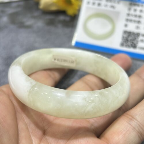 蓝田玉蛇纹石玉手镯天然玉石无酸洗注色专柜正品源头厂家57.5圈口 - 图2