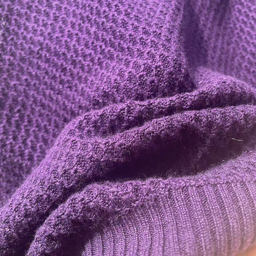 法式桑蚕丝镂空钩花针织衫女2025秋季大码胖MM高级感真丝羊绒上衣 - 图2