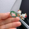 11-circle Burmese natural jade A-grade ice-colored ring 227#