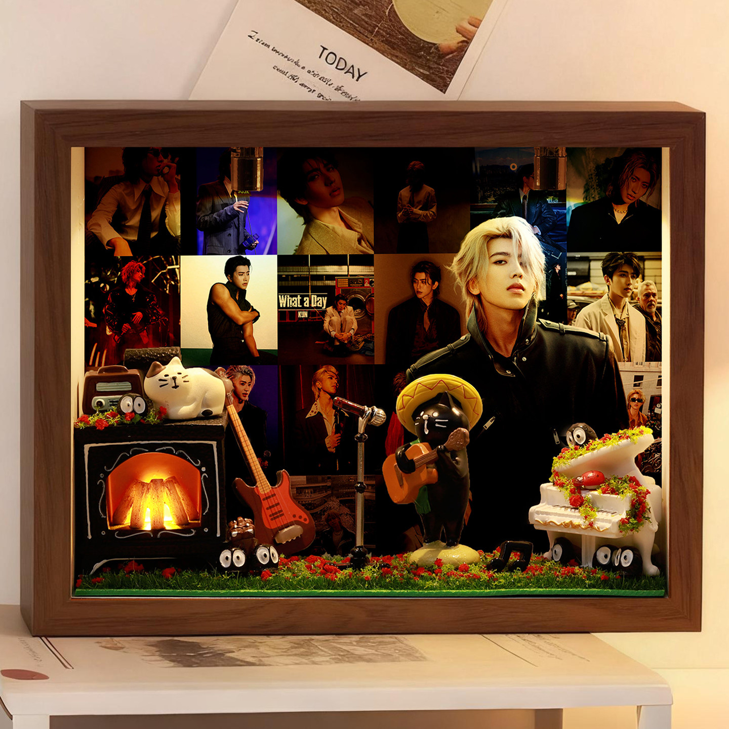 蔡徐坤明星周边相框礼物生日创意玄关收纳摆件桌面卧室礼品演唱会,淘宝优惠券,粉丝福利购,淘宝优惠卷