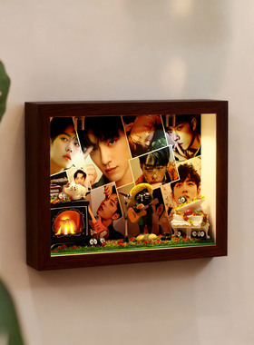 桌面应援神器！肖战照片收纳相框