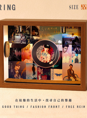 刘宪华周边diy相框小屋想念创意造景摆件装饰小礼物微缩专辑生日