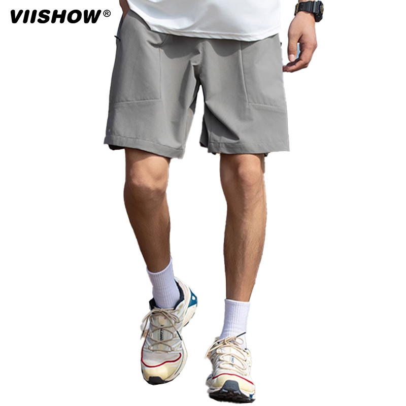 VIISHOW男士运动短裤男潮牌冰丝速干裤2025新款半截裤夏季五分裤,淘宝优惠券,粉丝福利购,淘宝优惠卷