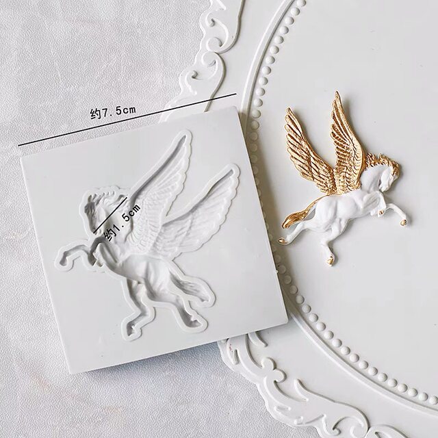 Galloping horse liquid silicone mold soft pottery glue
