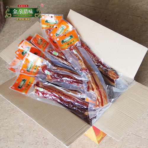 10斤金泉腊味广式腊肉广东湛江特产腩肉腊味工厂直销整箱 - 图0