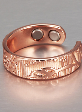 纯红铜紫铜戒指指环男女通用饰品简约复古款时尚珠宝礼物