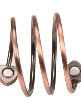 红铜磁性戒指弹簧伸拉款磁铁开口指环简约珠宝礼物