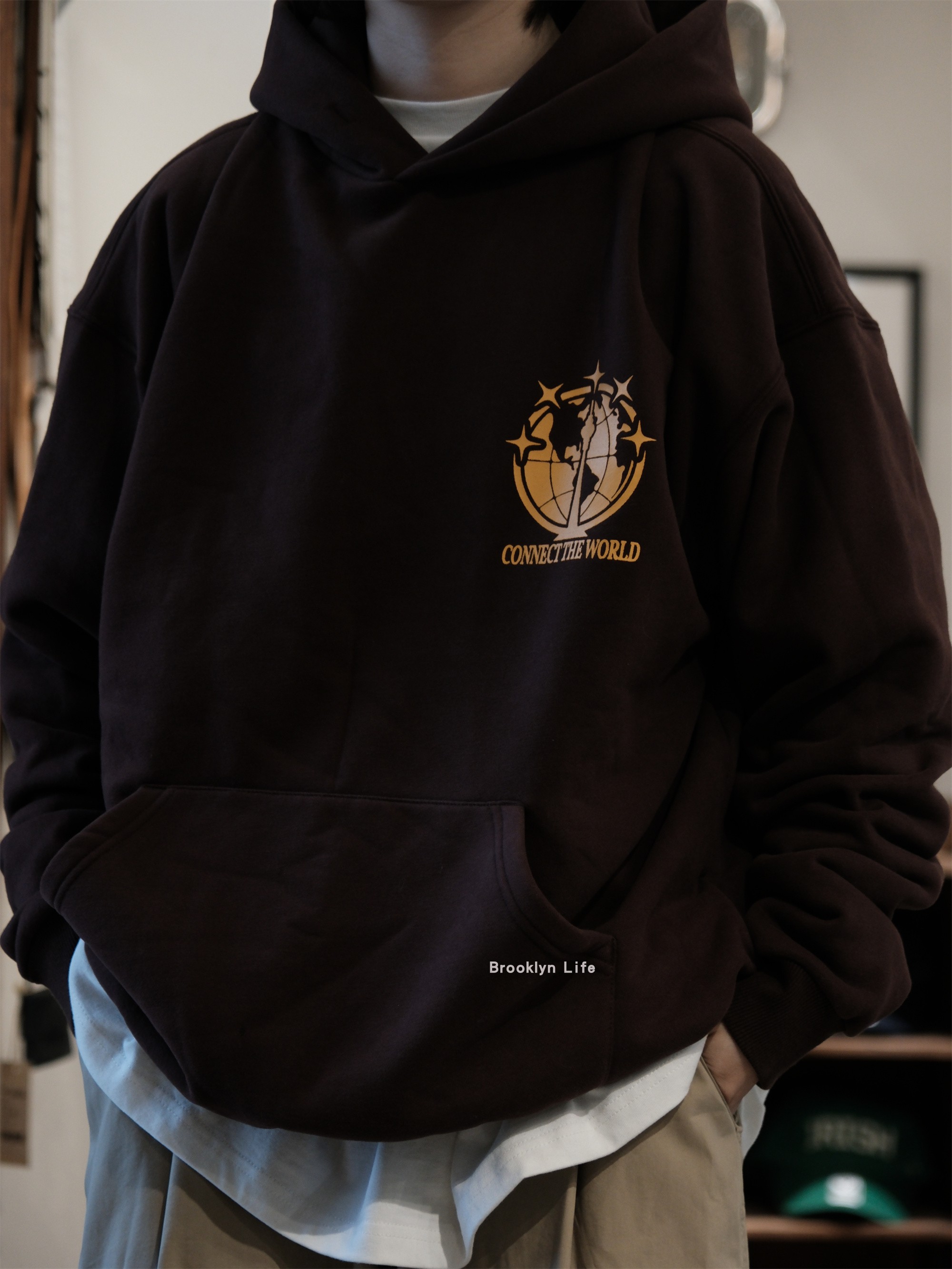 现货 SERVING YOUR NEEDS /THE GREAT TOWER HOODIE带帽抓绒卫衣 - 图2