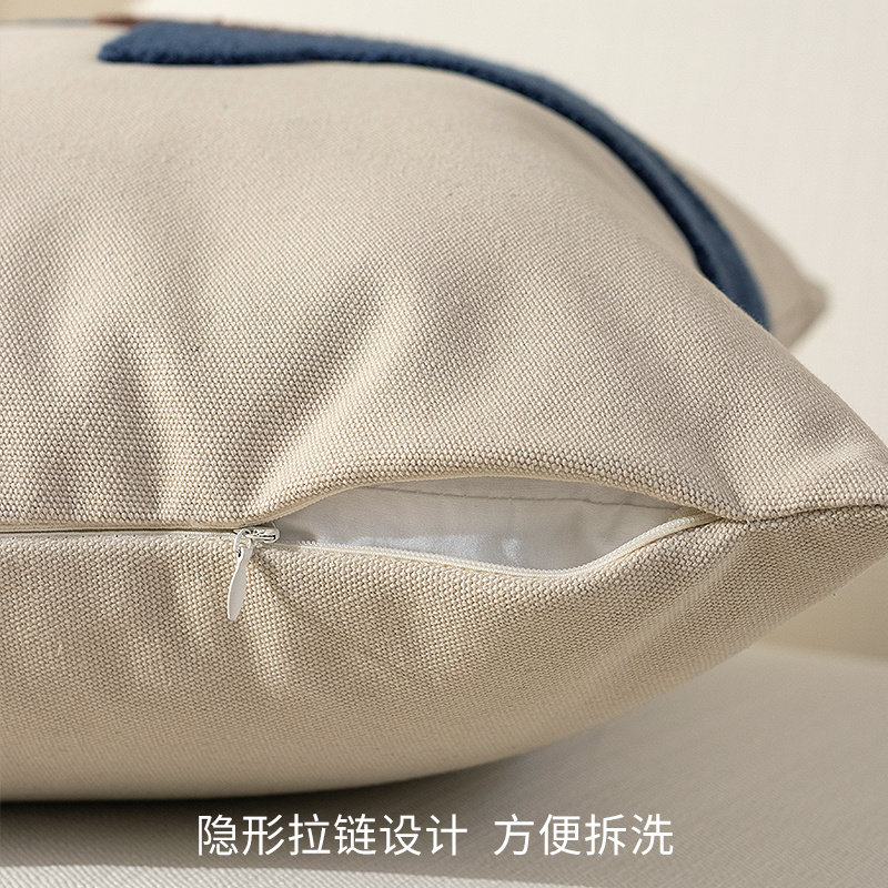 北欧ins网红款刺绣抱枕抱枕套客厅沙发靠垫样板间轻奢靠枕床头_虎窝淘