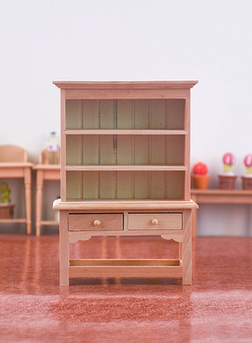 桦木复古风娃娃屋纯手工工艺品