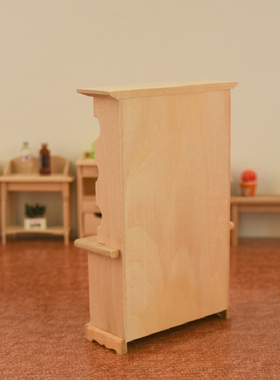 实木工艺品微缩书架柜子家具模型