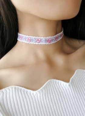 choker日系甜美风珍珠项链