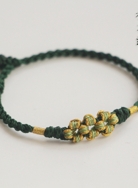 手工编织桃花结手绳ins小众森系