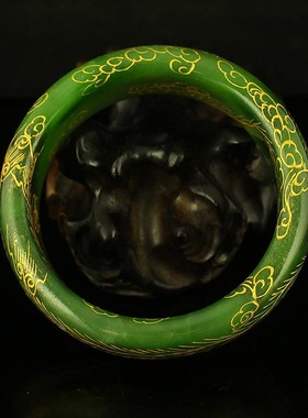 一口价天然新疆和田玉碧玉精工打磨 手镯 送证书 包邮