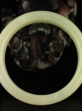 天然手镯新疆和田玉送证书