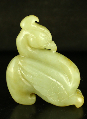 精工雕刻把件新疆和田玉送证书