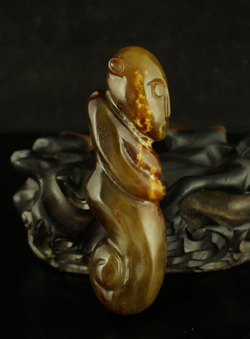 天然把件人物新疆和田玉一口价