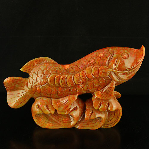 一口价 天然 仿古岫玉 精美 摆件 金玉满堂 包邮 - 图1