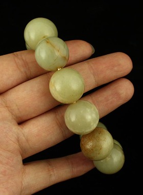 天然精工雕刻手链证书新疆和田玉