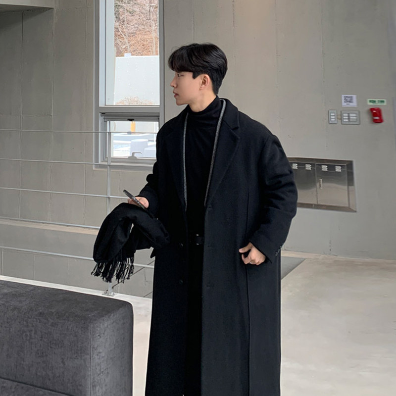 碧舍2025新款毛呢大衣中长款韩版翻领风衣宽松美拉德呢大衣百搭潮,淘宝优惠券,粉丝福利购,淘宝优惠卷