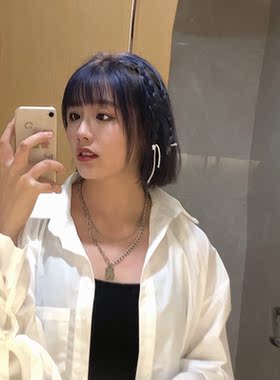 小熊钛钢新款时尚叠戴卫衣项链