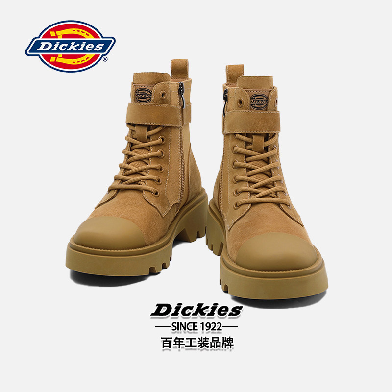 Dickies马丁靴女款2024新款冬季女靴户外登山短靴女款工装靴子女,淘宝优惠券,粉丝福利购,淘宝优惠卷