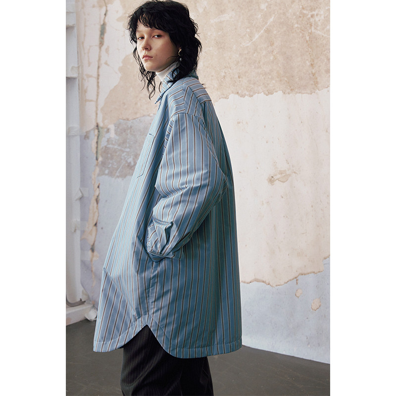 MeeLeeMeeLab原创绅士优雅衬衫式落肩大袖子云朵感宽松棉服外套,淘宝优惠券,粉丝福利购,淘宝优惠卷