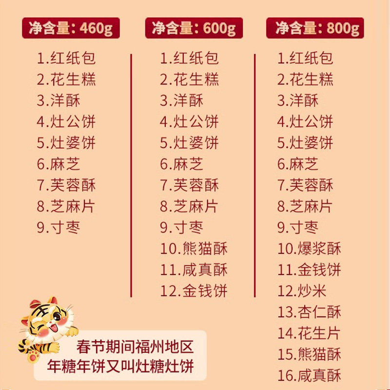 福建老福州特产聚春园年糖年饼礼包喜糖年货节祭灶灶婆饼员工福利,淘宝优惠券,粉丝福利购,淘宝优惠卷